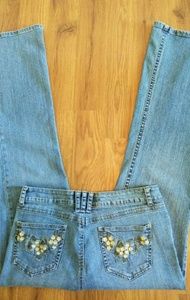 Candies, 11, boot, embroidered jeans.